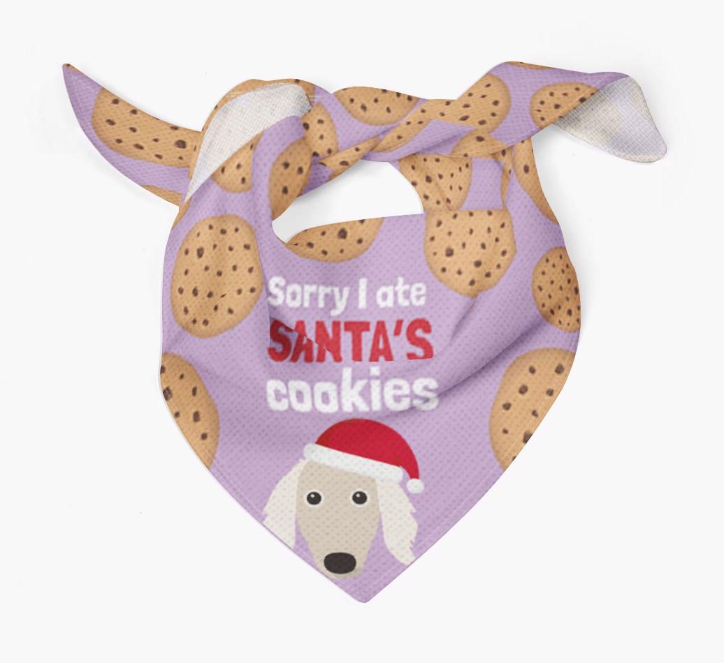 I Ate Santa's Cookies : Personalized {breedFullName} Christmas Bandana