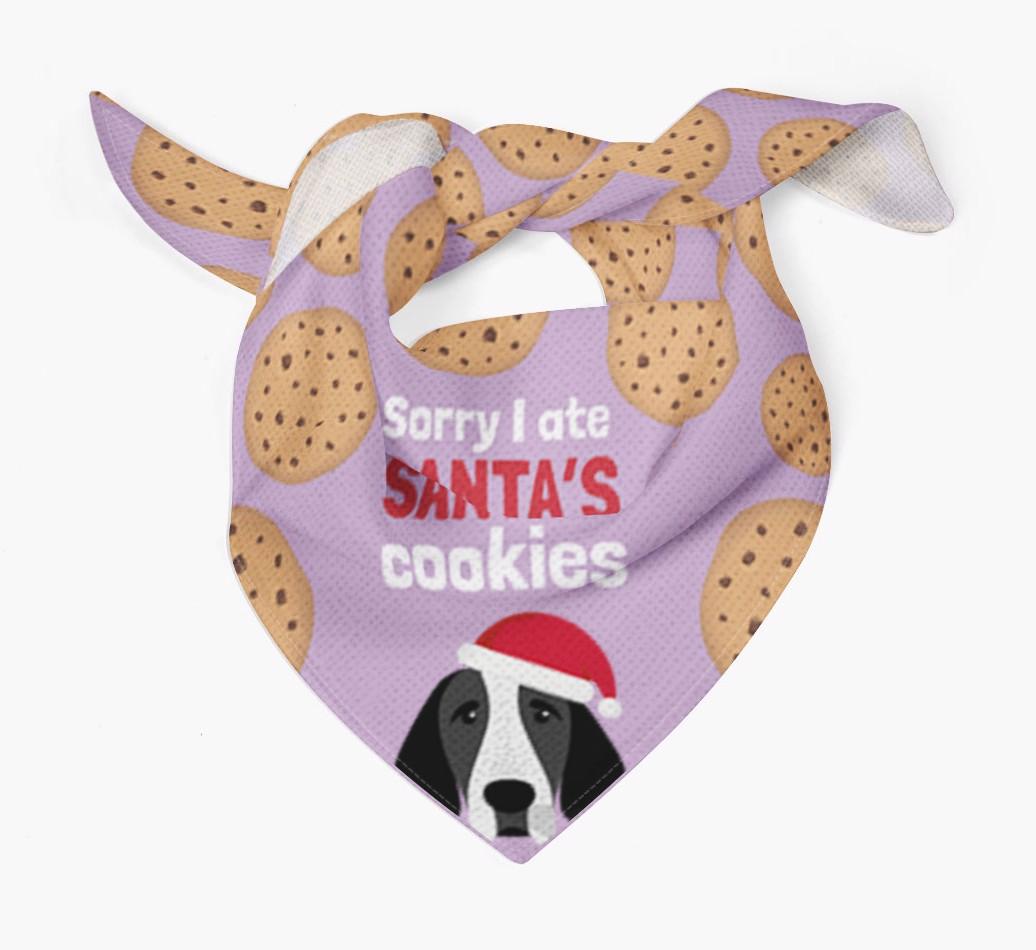 I Ate Santa's Cookies : Personalized {breedFullName} Christmas Bandana
