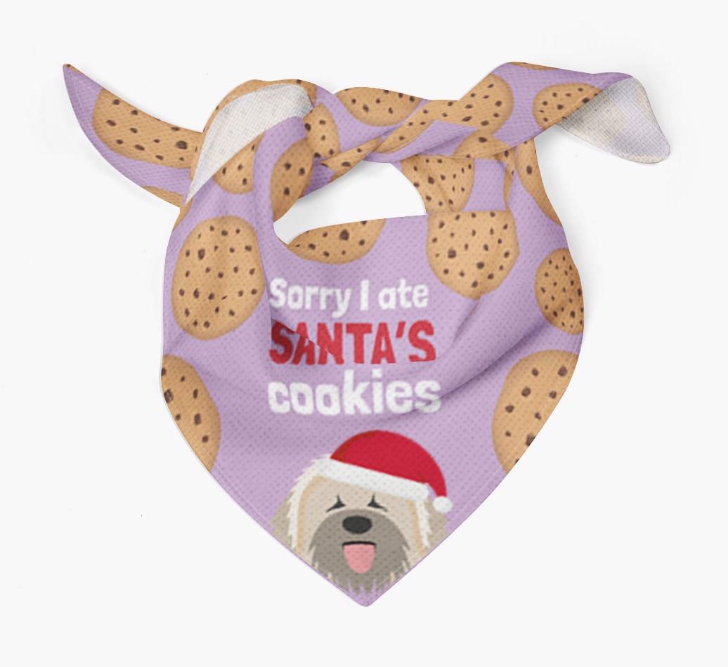 I Ate Santa's Cookies : Personalized {breedFullName} Christmas Bandana