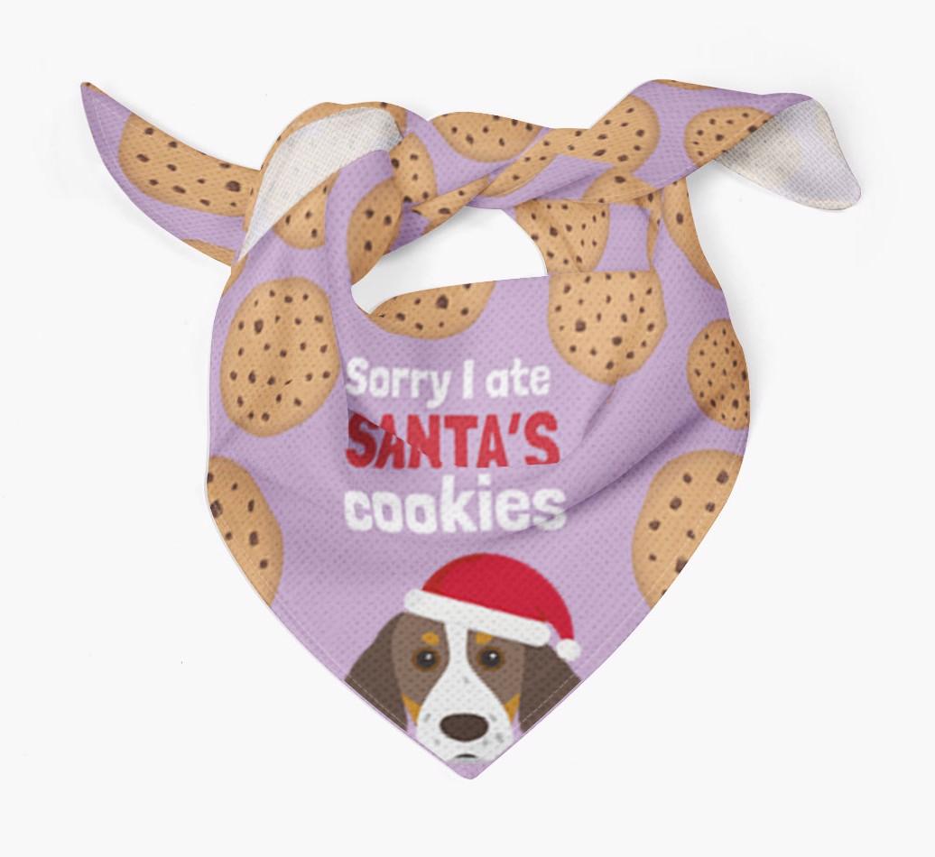 I Ate Santa's Cookies : Personalized {breedFullName} Christmas Bandana