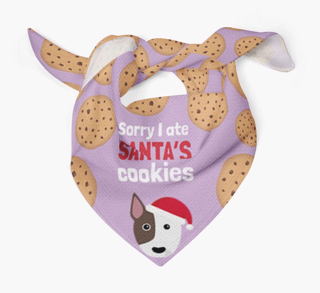 I Ate Santa's Cookies : Personalized {breedFullName} Christmas Bandana