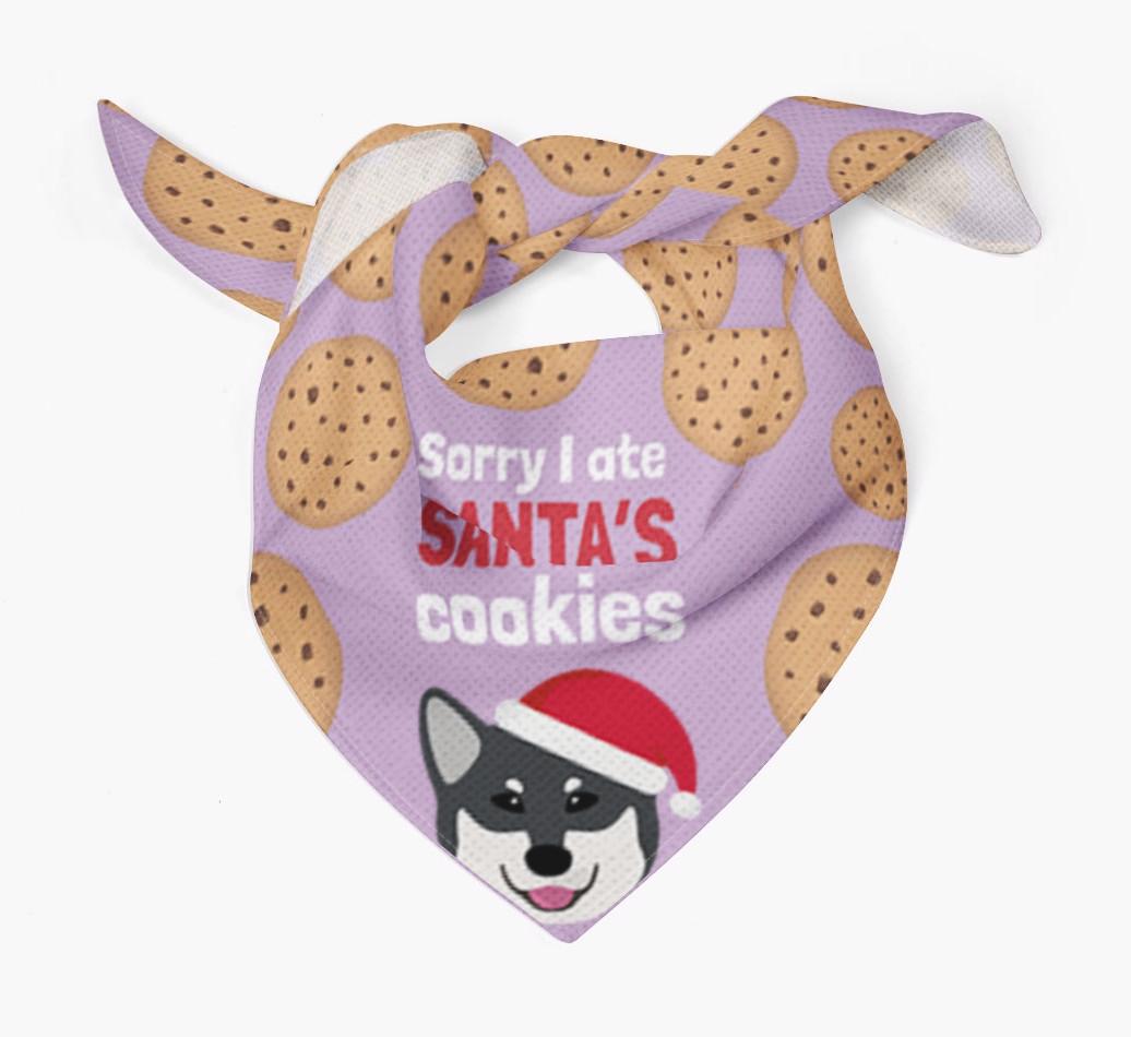 I Ate Santa's Cookies : Personalized {breedFullName} Christmas Bandana