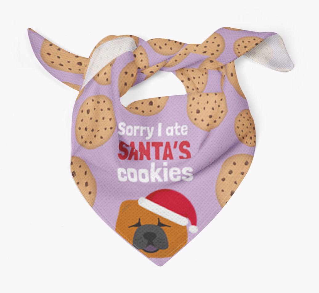 I Ate Santa's Cookies : Personalized {breedFullName} Christmas Bandana