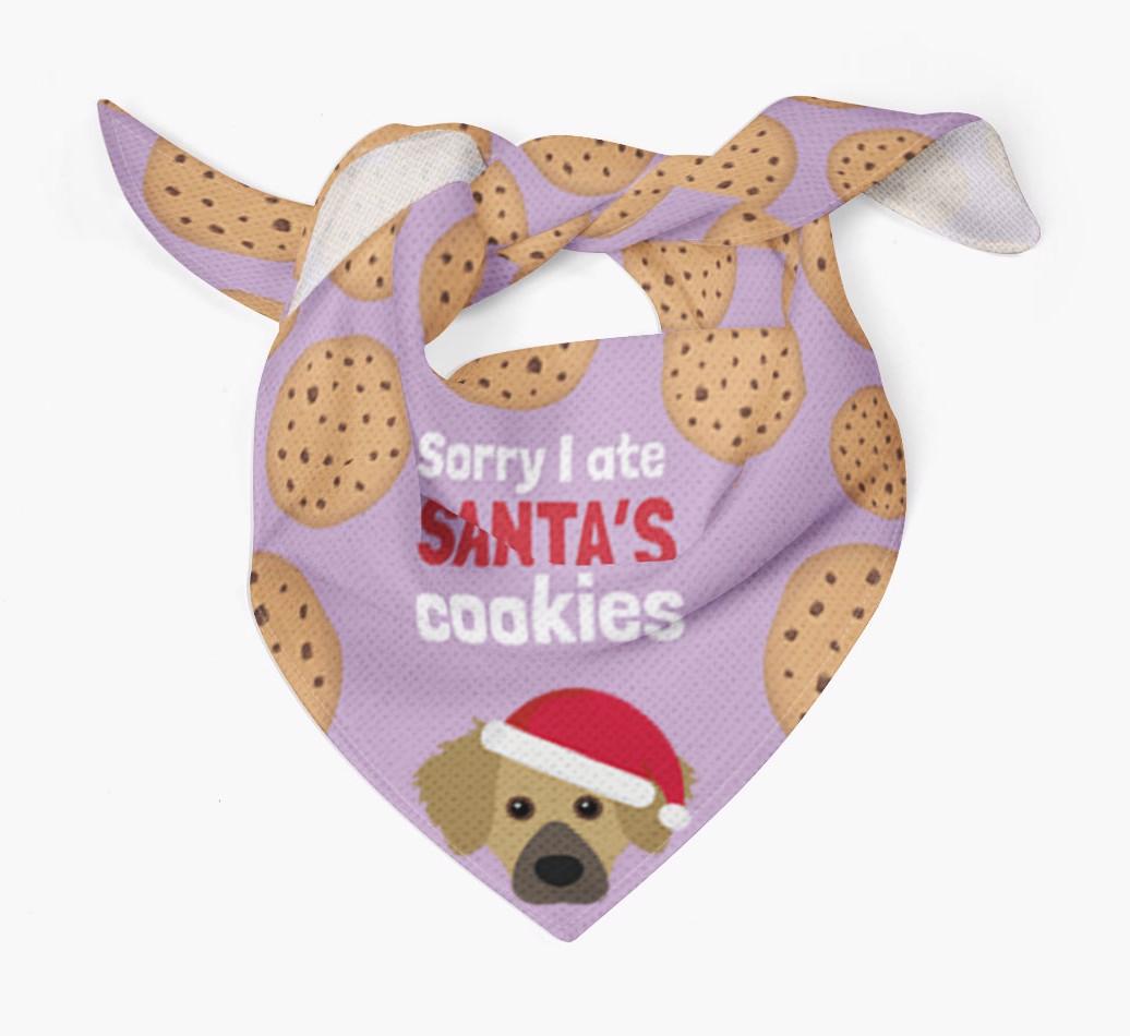 I Ate Santa's Cookies : Personalized {breedFullName} Christmas Bandana