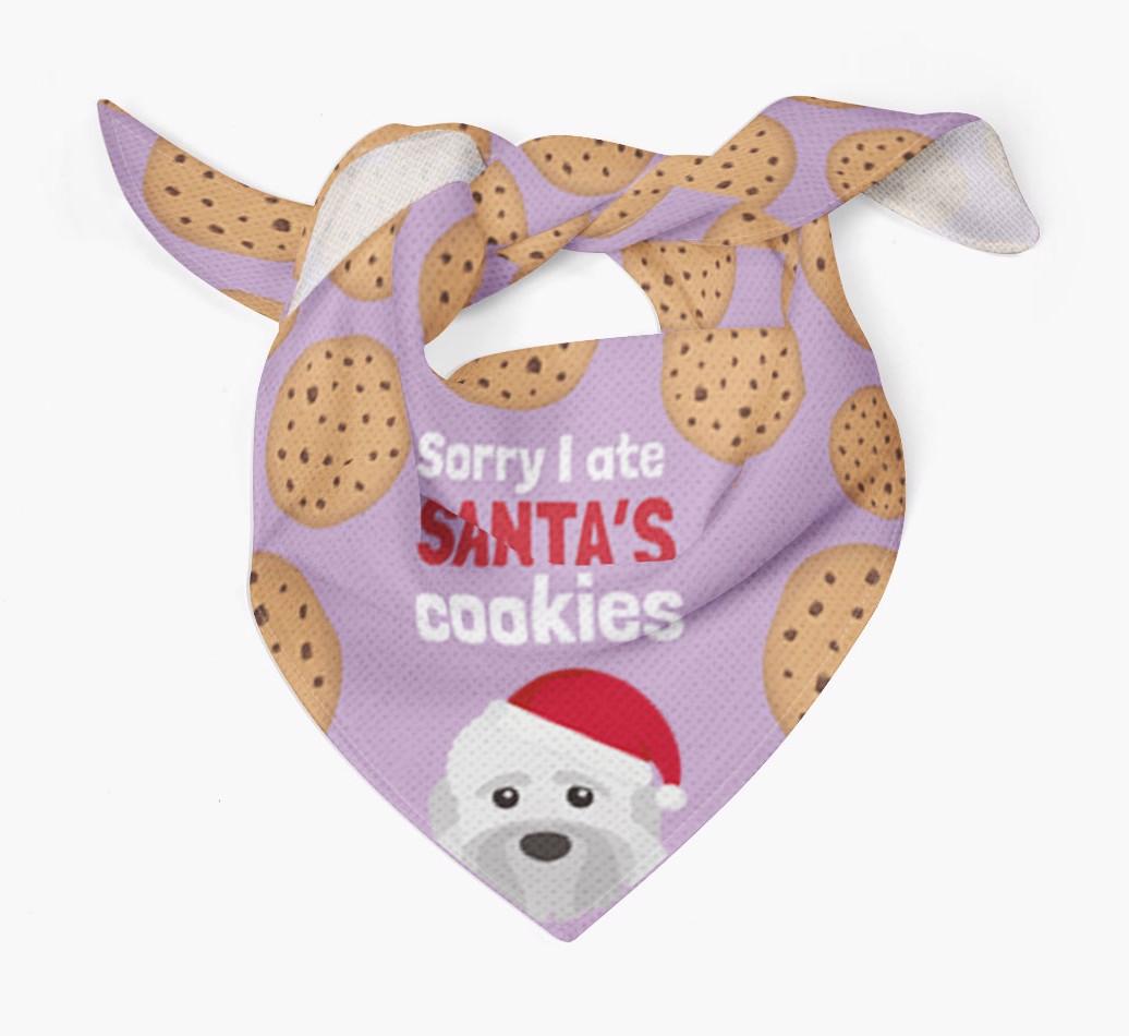 I Ate Santa's Cookies : Personalized {breedFullName} Christmas Bandana