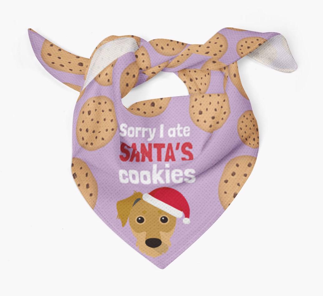 I Ate Santa's Cookies : Personalized {breedFullName} Christmas Bandana