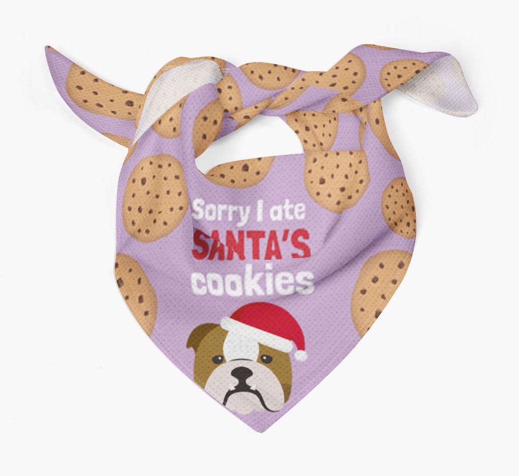 I Ate Santa's Cookies : Personalized {breedFullName} Christmas Bandana