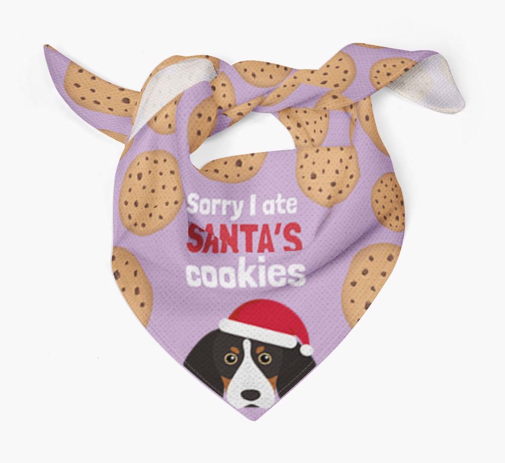 I Ate Santa's Cookies : Personalized {breedFullName} Christmas Bandana