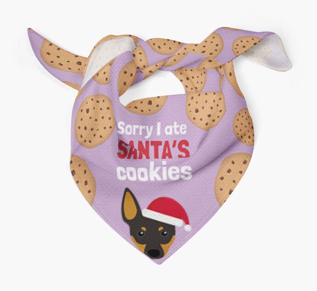 I Ate Santa's Cookies : Personalized {breedFullName} Christmas Bandana