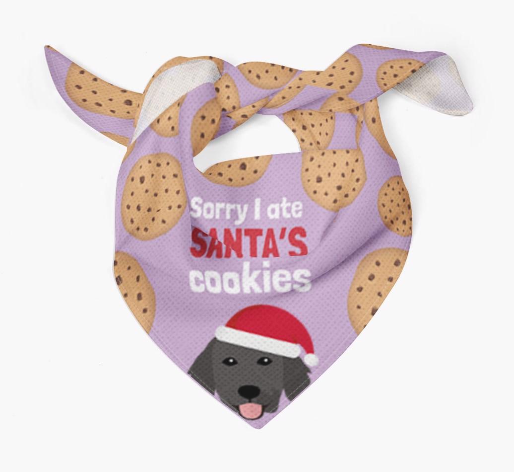 I Ate Santa's Cookies : Personalized {breedFullName} Christmas Bandana