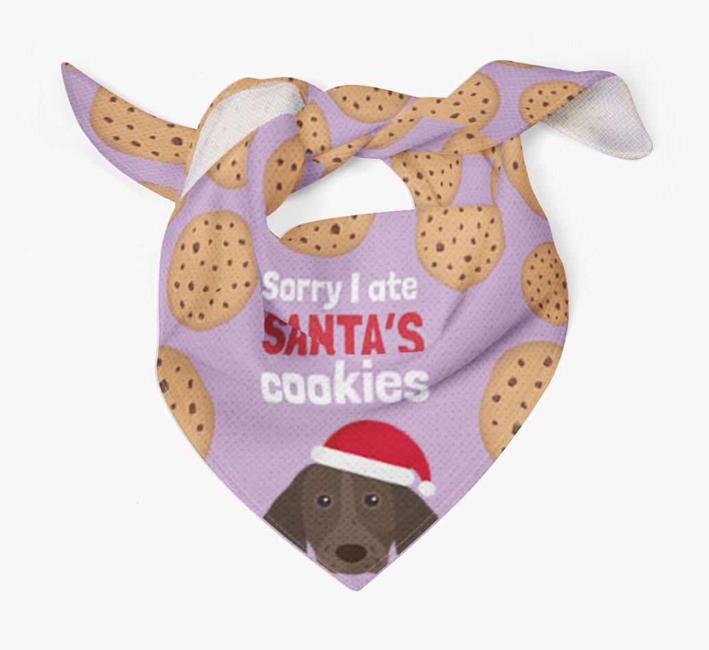 I Ate Santa's Cookies : Personalized {breedFullName} Christmas Bandana