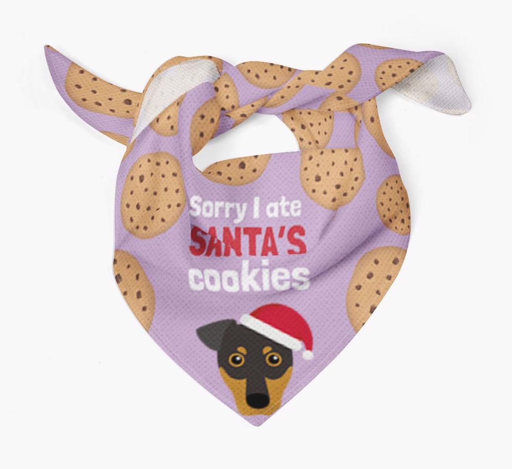 I Ate Santa's Cookies : Personalized {breedFullName} Christmas Bandana