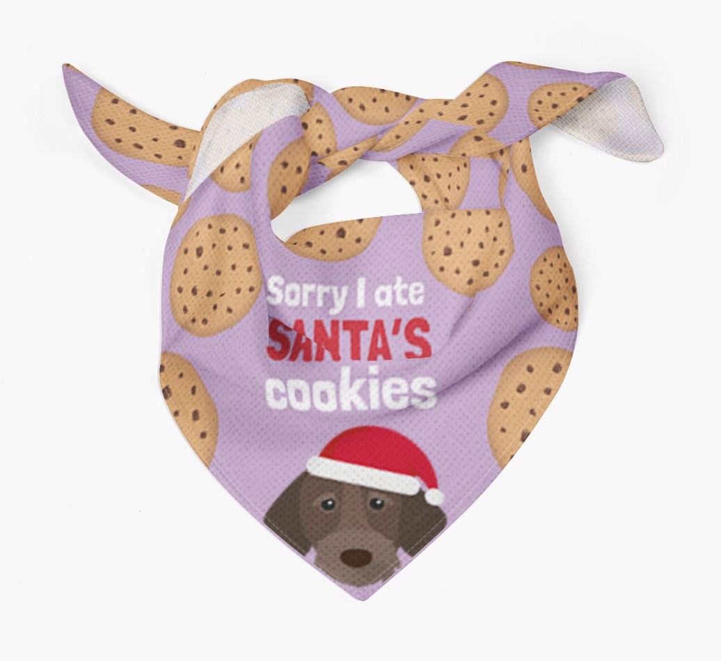 I Ate Santa's Cookies : Personalized {breedFullName} Christmas Bandana