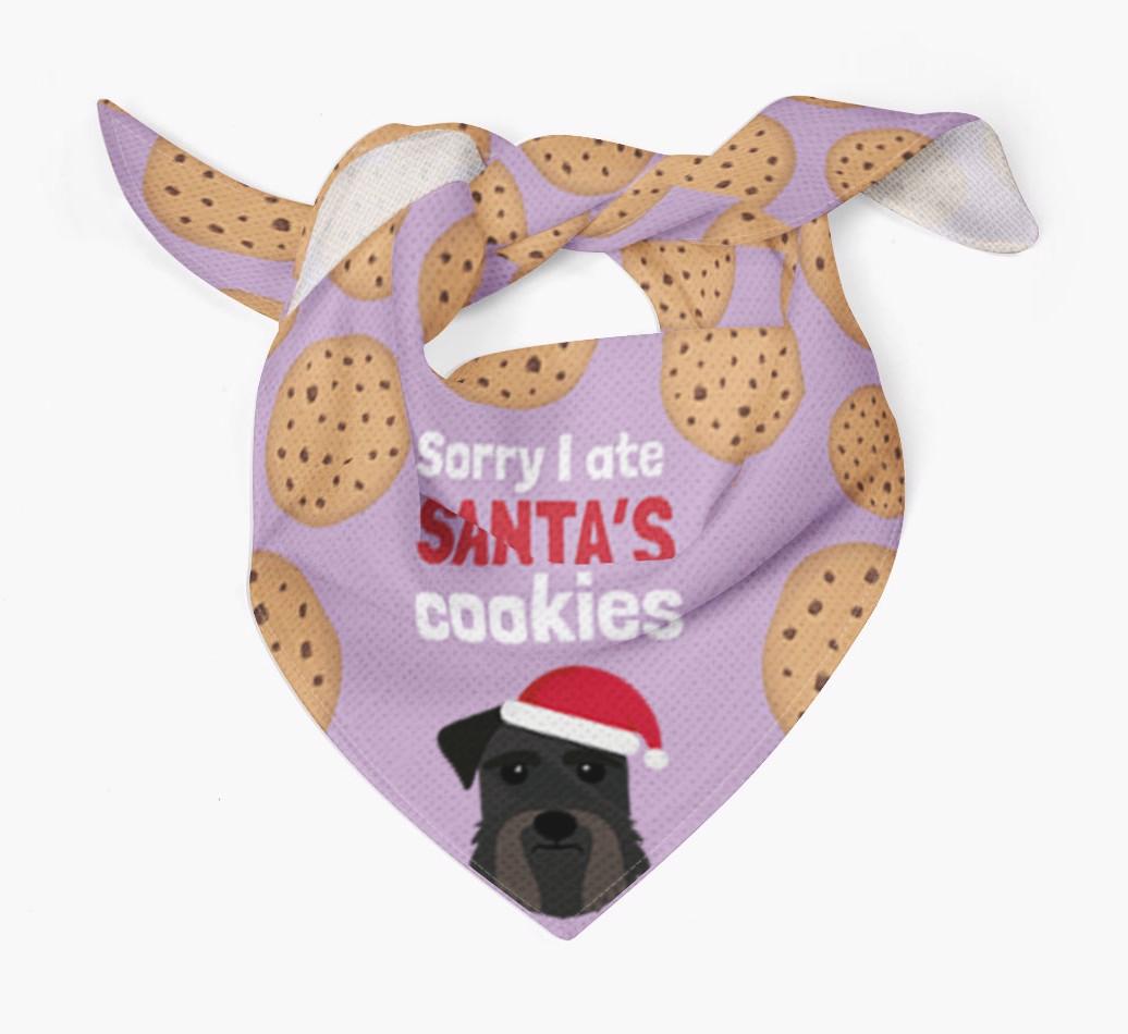 I Ate Santa's Cookies : Personalized {breedFullName} Christmas Bandana
