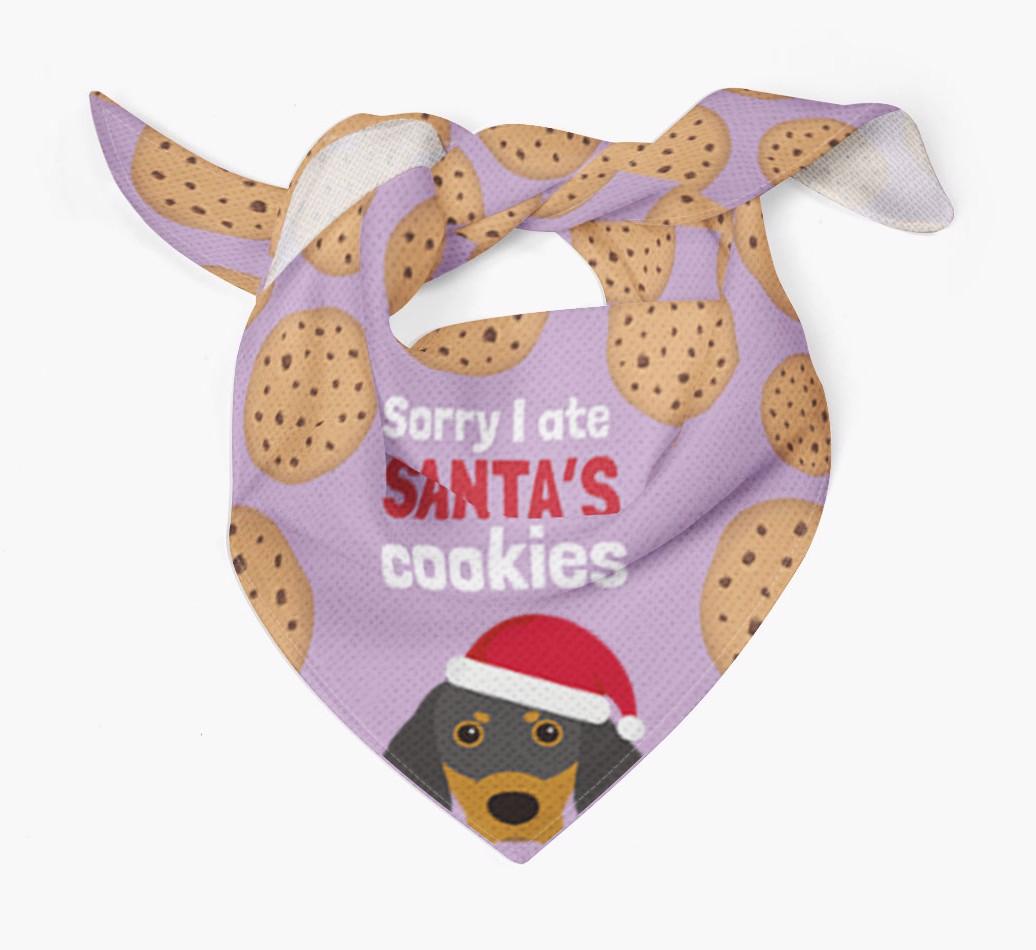 I Ate Santa's Cookies : Personalized {breedFullName} Christmas Bandana