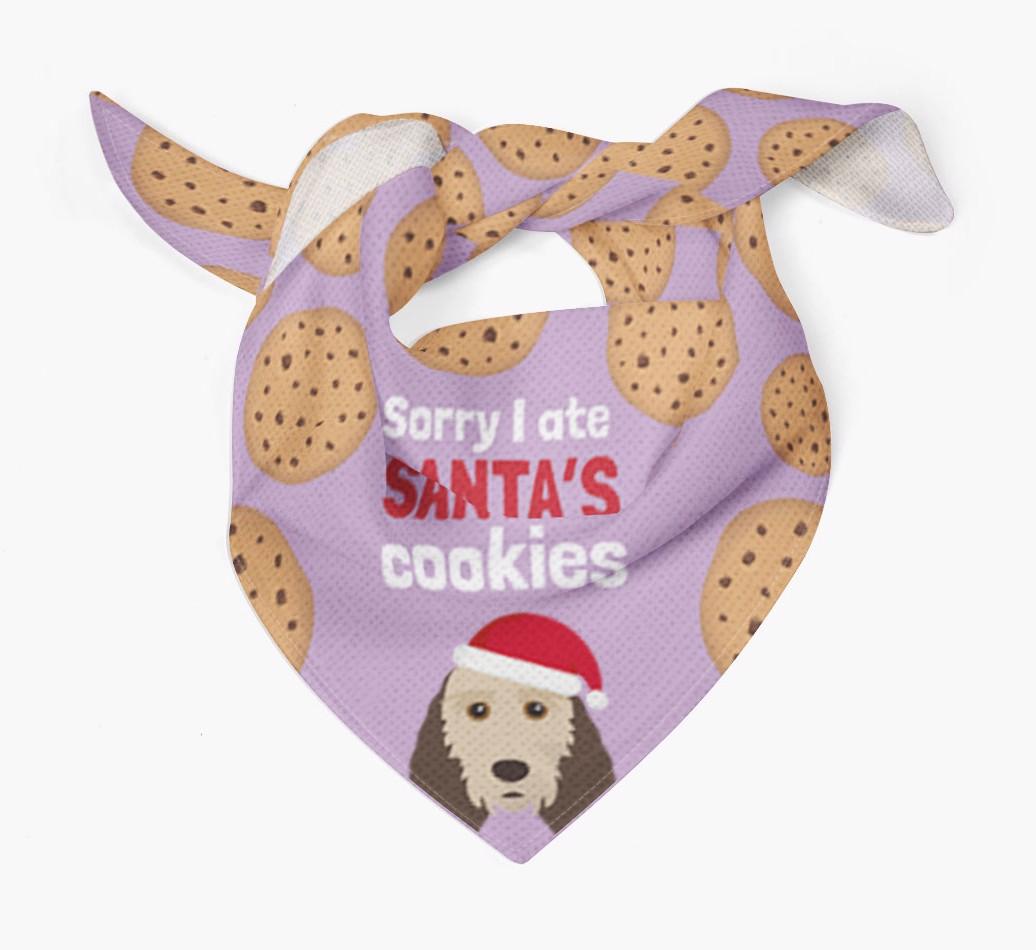 I Ate Santa's Cookies : Personalized {breedFullName} Christmas Bandana