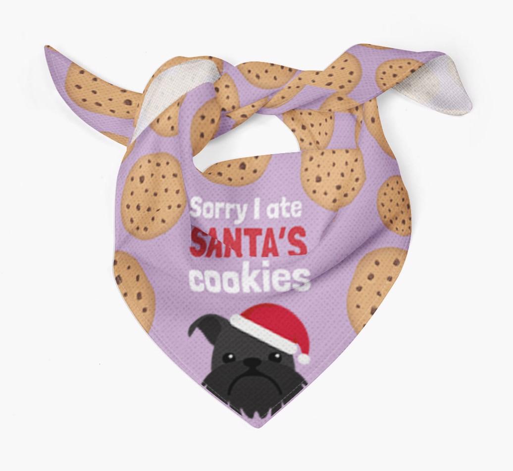 I Ate Santa's Cookies : Personalized {breedFullName} Christmas Bandana