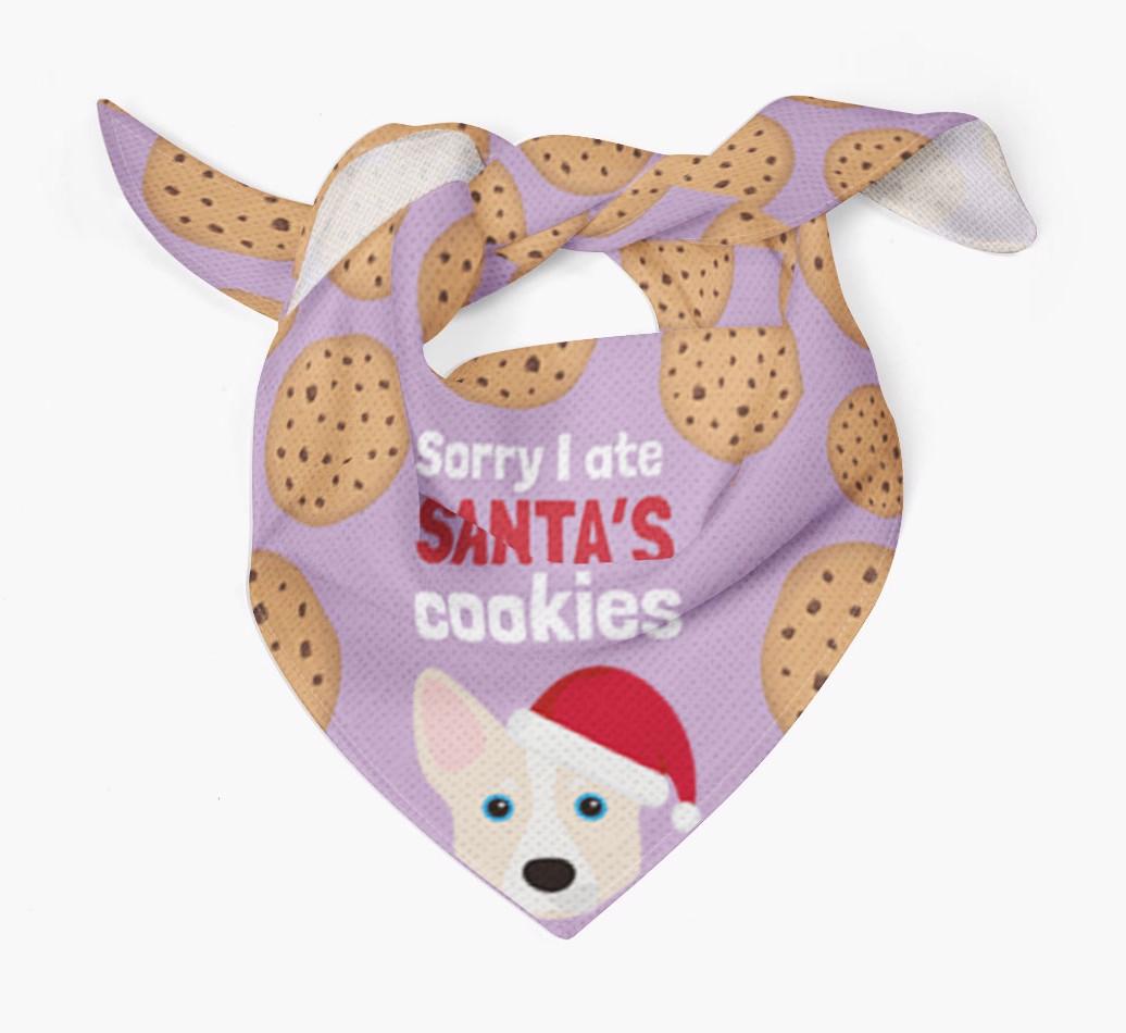 I Ate Santa's Cookies : Personalized {breedFullName} Christmas Bandana