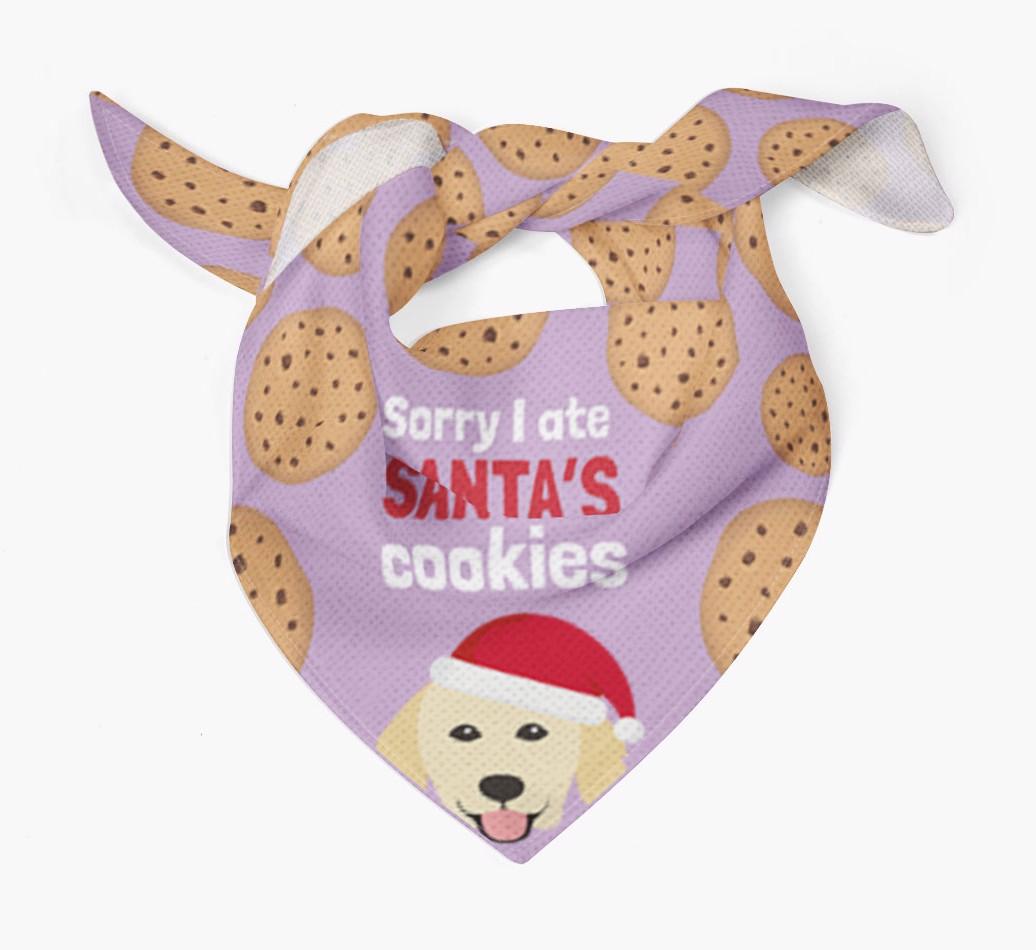 I Ate Santa's Cookies : Personalized {breedFullName} Christmas Bandana