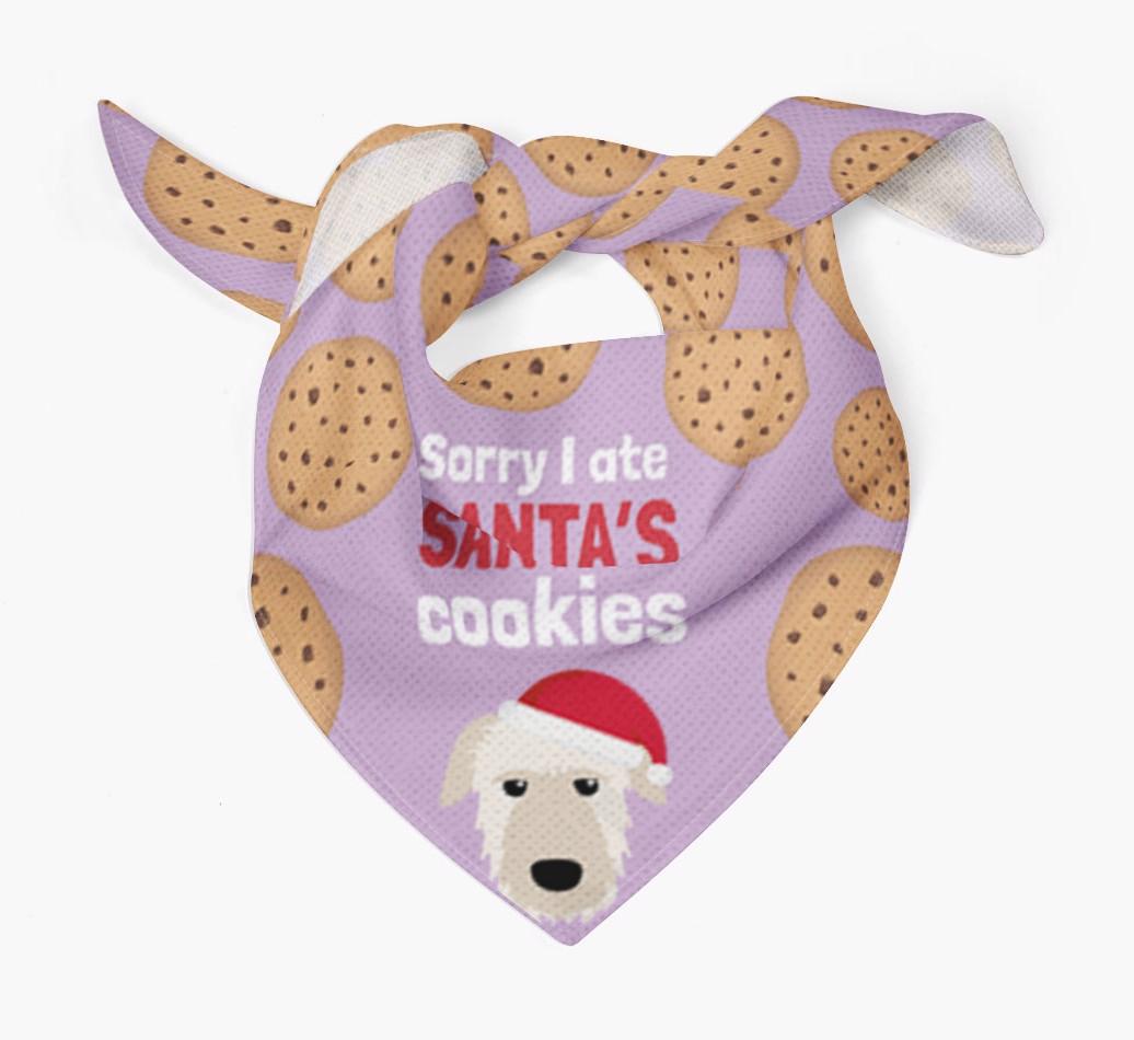 I Ate Santa's Cookies : Personalized {breedFullName} Christmas Bandana