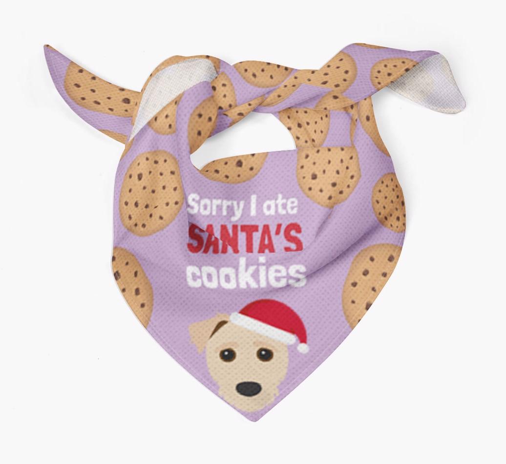 I Ate Santa's Cookies : Personalized {breedFullName} Christmas Bandana