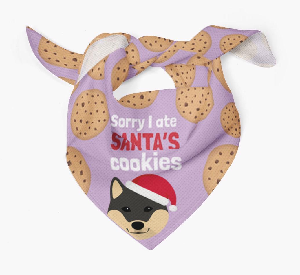 I Ate Santa's Cookies : Personalized {breedFullName} Christmas Bandana