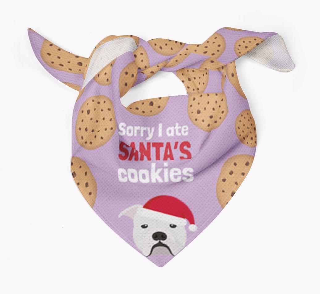 I Ate Santa's Cookies : Personalized {breedFullName} Christmas Bandana