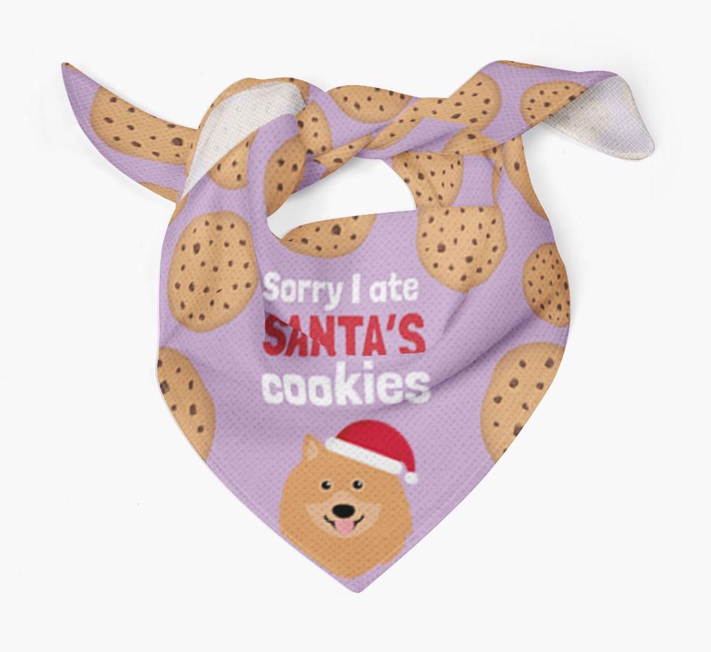 I Ate Santa's Cookies : Personalized {breedFullName} Christmas Bandana