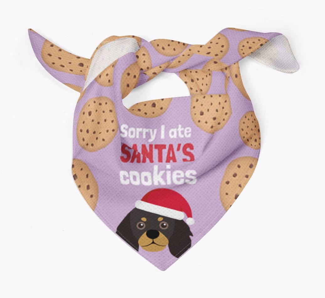 I Ate Santa's Cookies : Personalized {breedFullName} Christmas Bandana