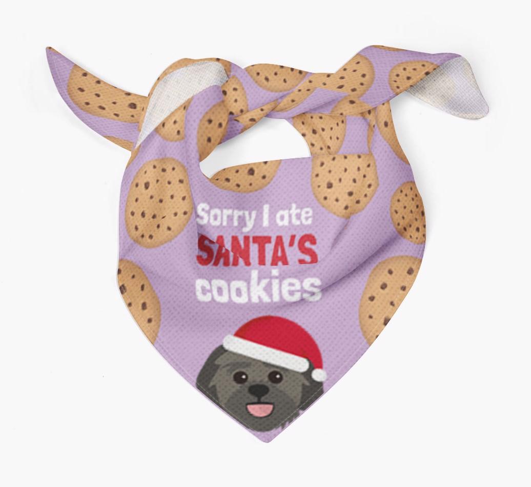 I Ate Santa's Cookies : Personalized {breedFullName} Christmas Bandana