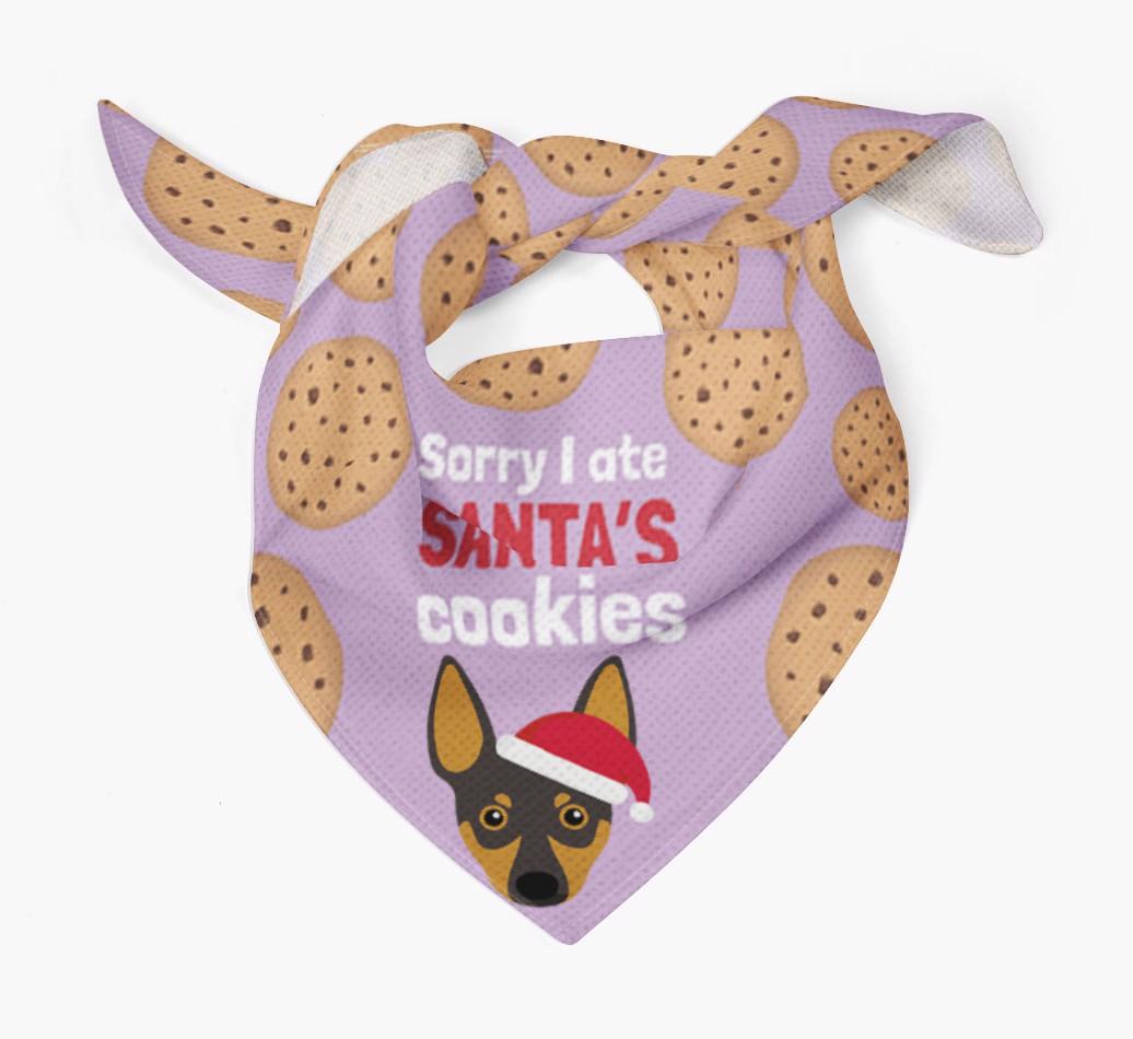 I Ate Santa's Cookies : Personalized {breedFullName} Christmas Bandana