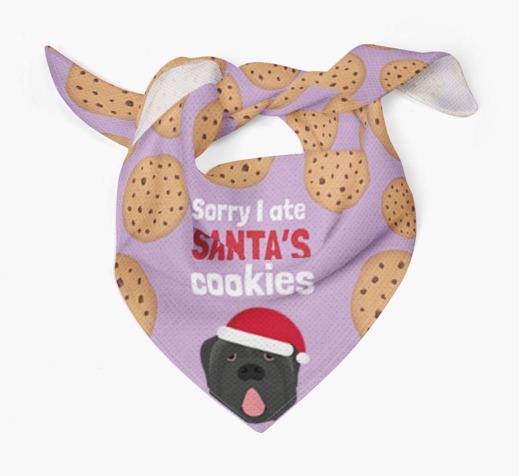 I Ate Santa's Cookies : Personalized {breedFullName} Christmas Bandana