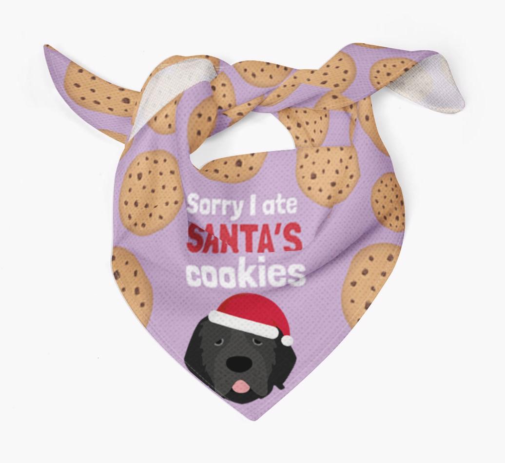 I Ate Santa's Cookies : Personalized {breedFullName} Christmas Bandana