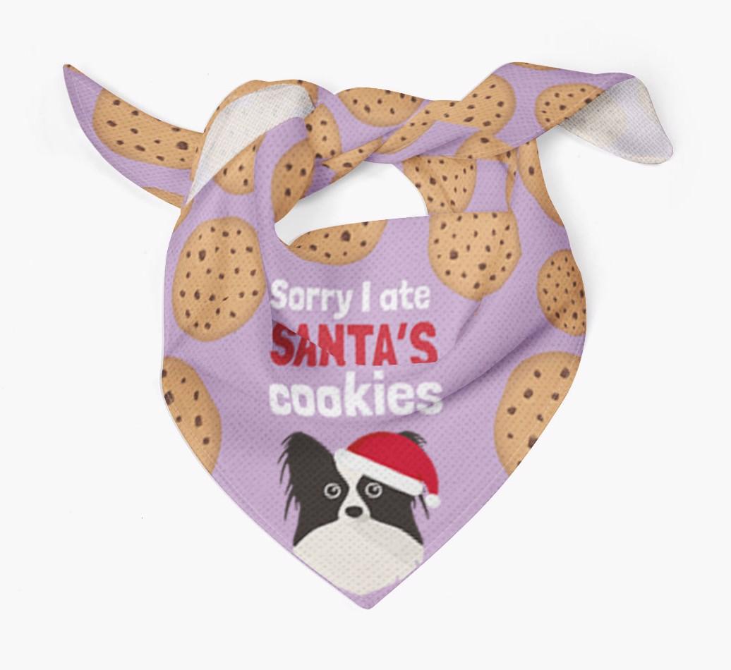 I Ate Santa's Cookies : Personalized {breedFullName} Christmas Bandana