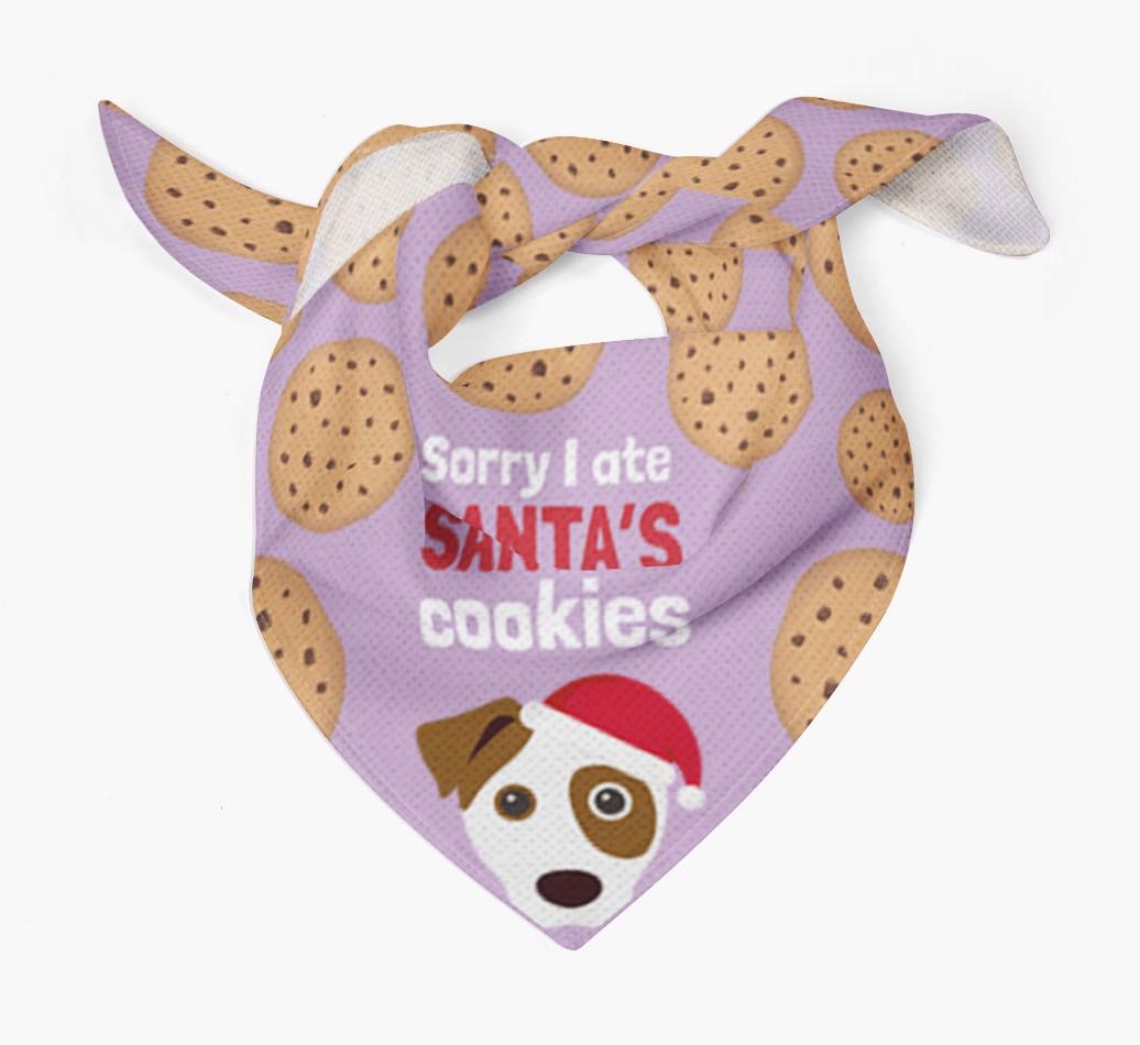 I Ate Santa's Cookies : Personalized {breedFullName} Christmas Bandana