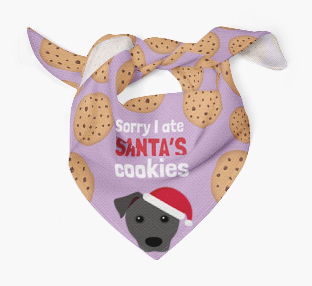 I Ate Santa's Cookies : Personalized {breedFullName} Christmas Bandana