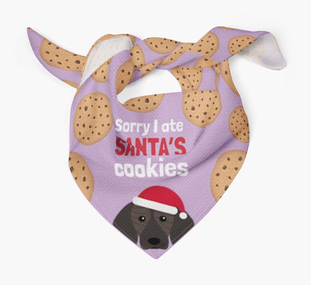 I Ate Santa's Cookies : Personalized {breedFullName} Christmas Bandana