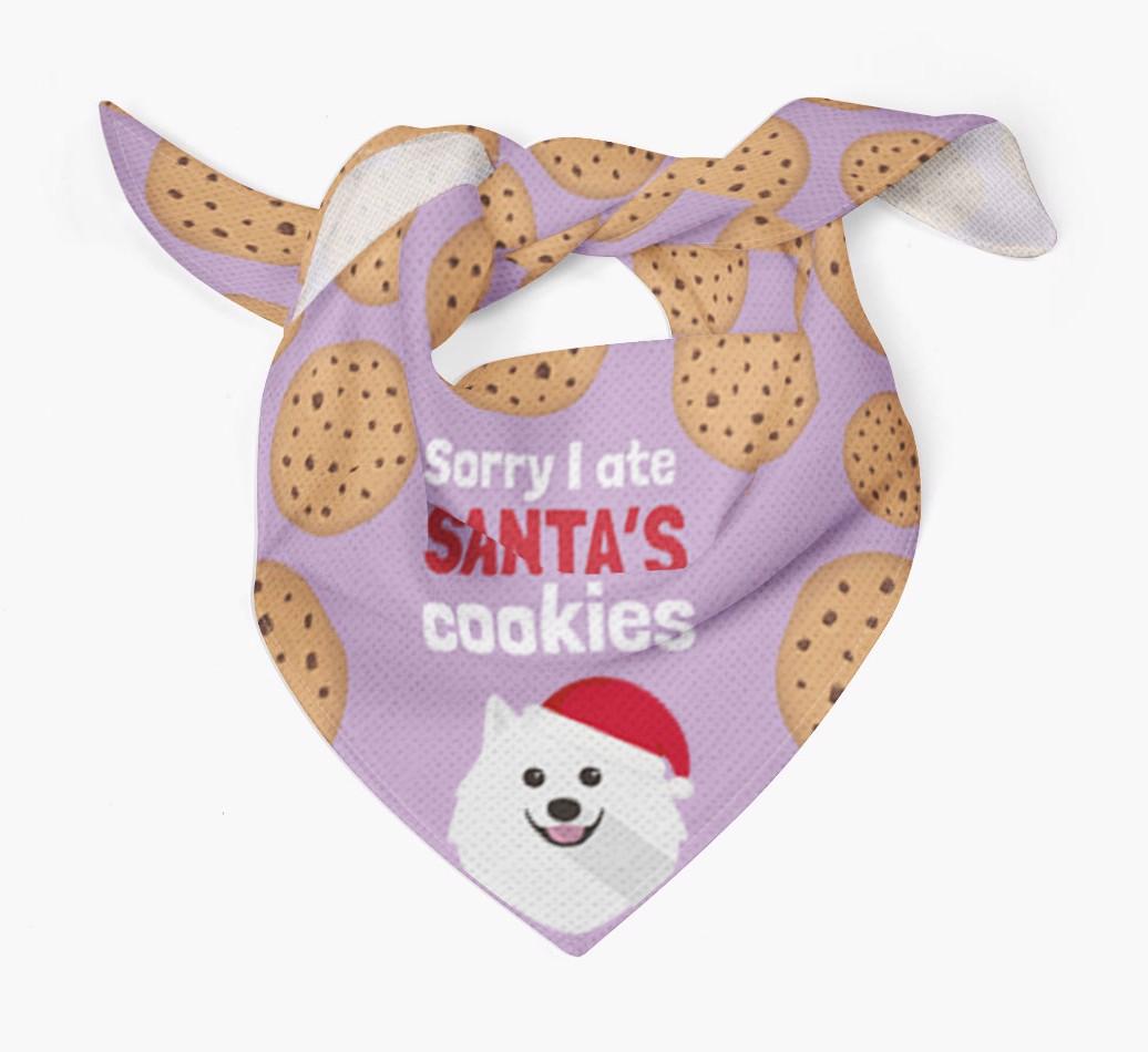 I Ate Santa's Cookies : Personalized {breedFullName} Christmas Bandana