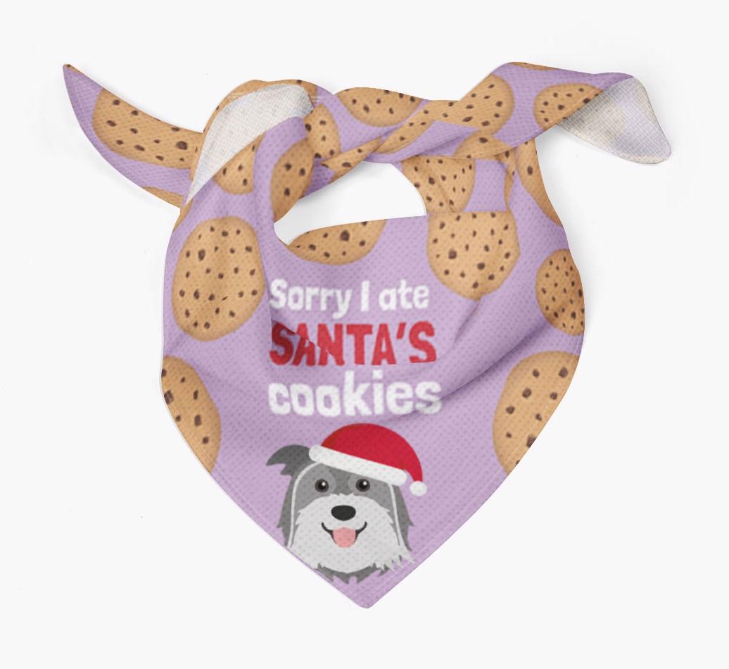 I Ate Santa's Cookies : Personalized {breedFullName} Christmas Bandana