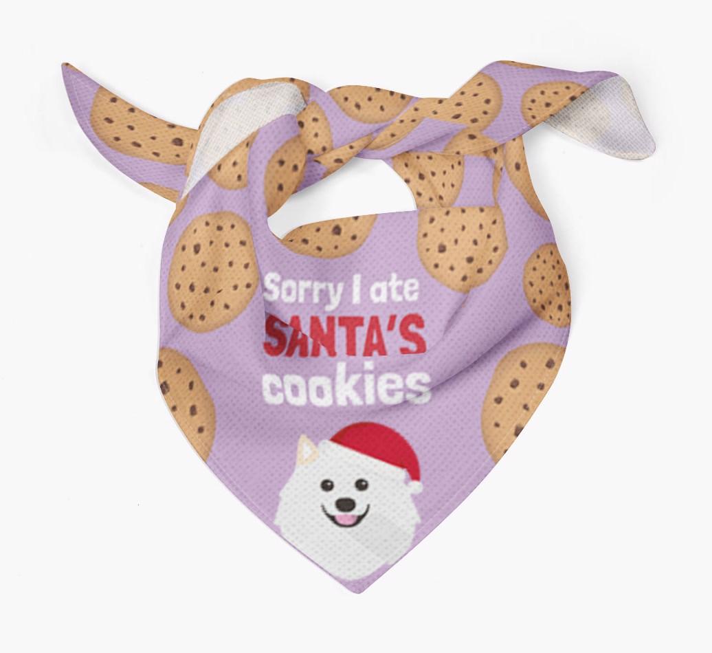 I Ate Santa's Cookies : Personalized {breedFullName} Christmas Bandana