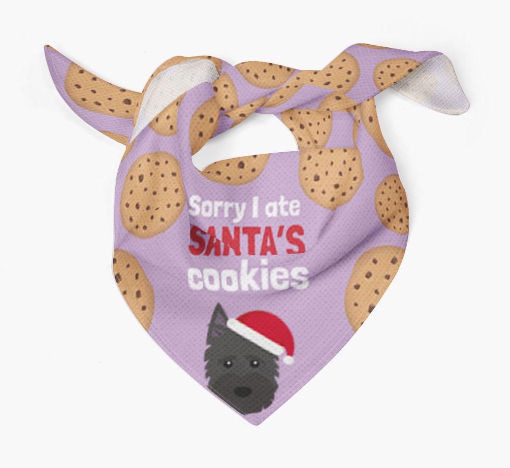 I Ate Santa's Cookies : Personalized {breedFullName} Christmas Bandana