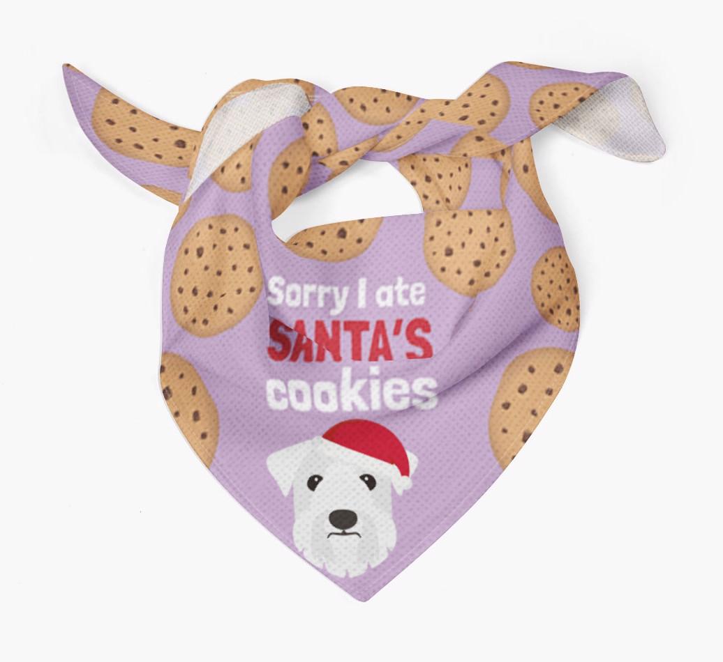 I Ate Santa's Cookies : Personalized {breedFullName} Christmas Bandana
