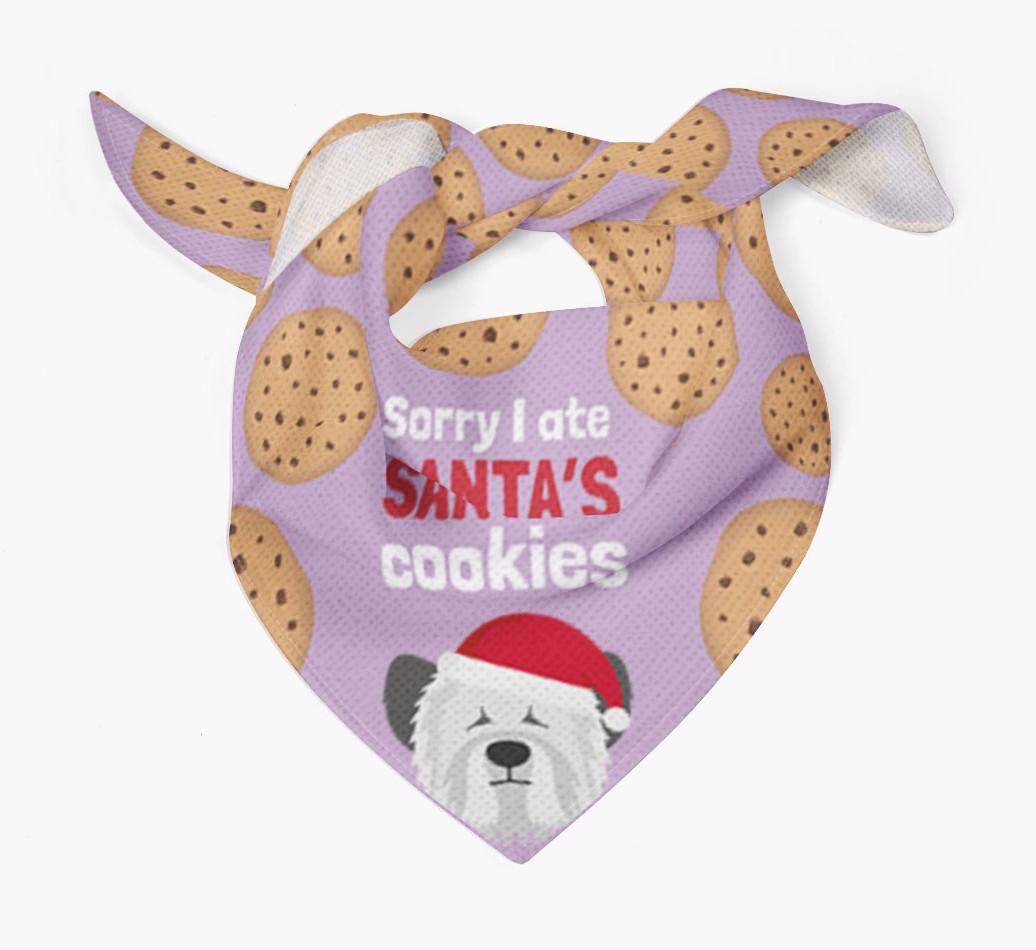 I Ate Santa's Cookies : Personalized {breedFullName} Christmas Bandana