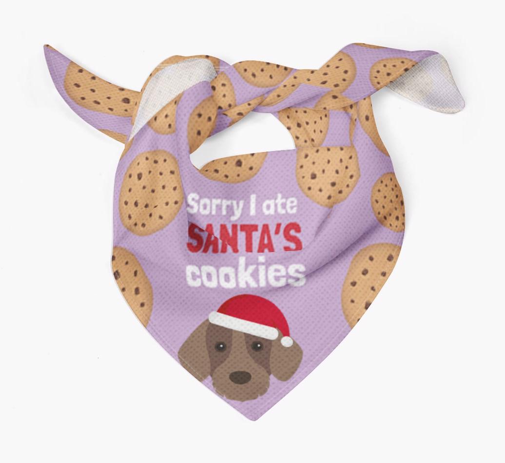 I Ate Santa's Cookies : Personalized {breedFullName} Christmas Bandana