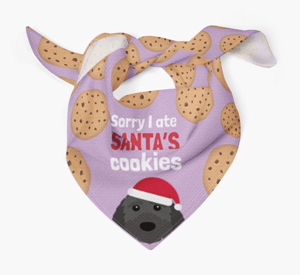 I Ate Santa's Cookies : Personalized {breedFullName} Christmas Bandana