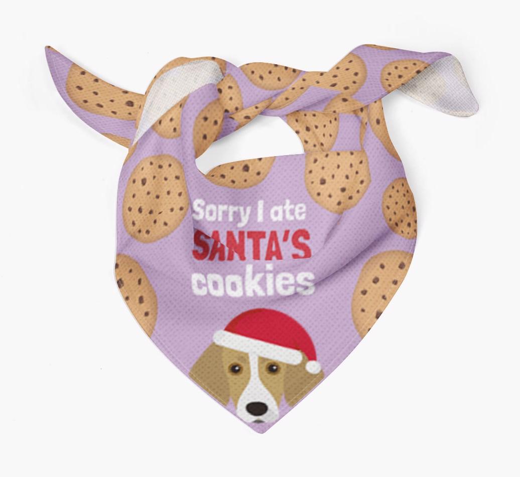 I Ate Santa's Cookies : Personalized {breedFullName} Christmas Bandana