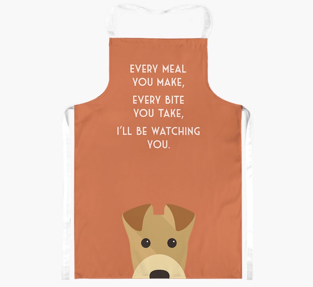 I'll Be Watching You: Personalised {breedFullName} Apron
