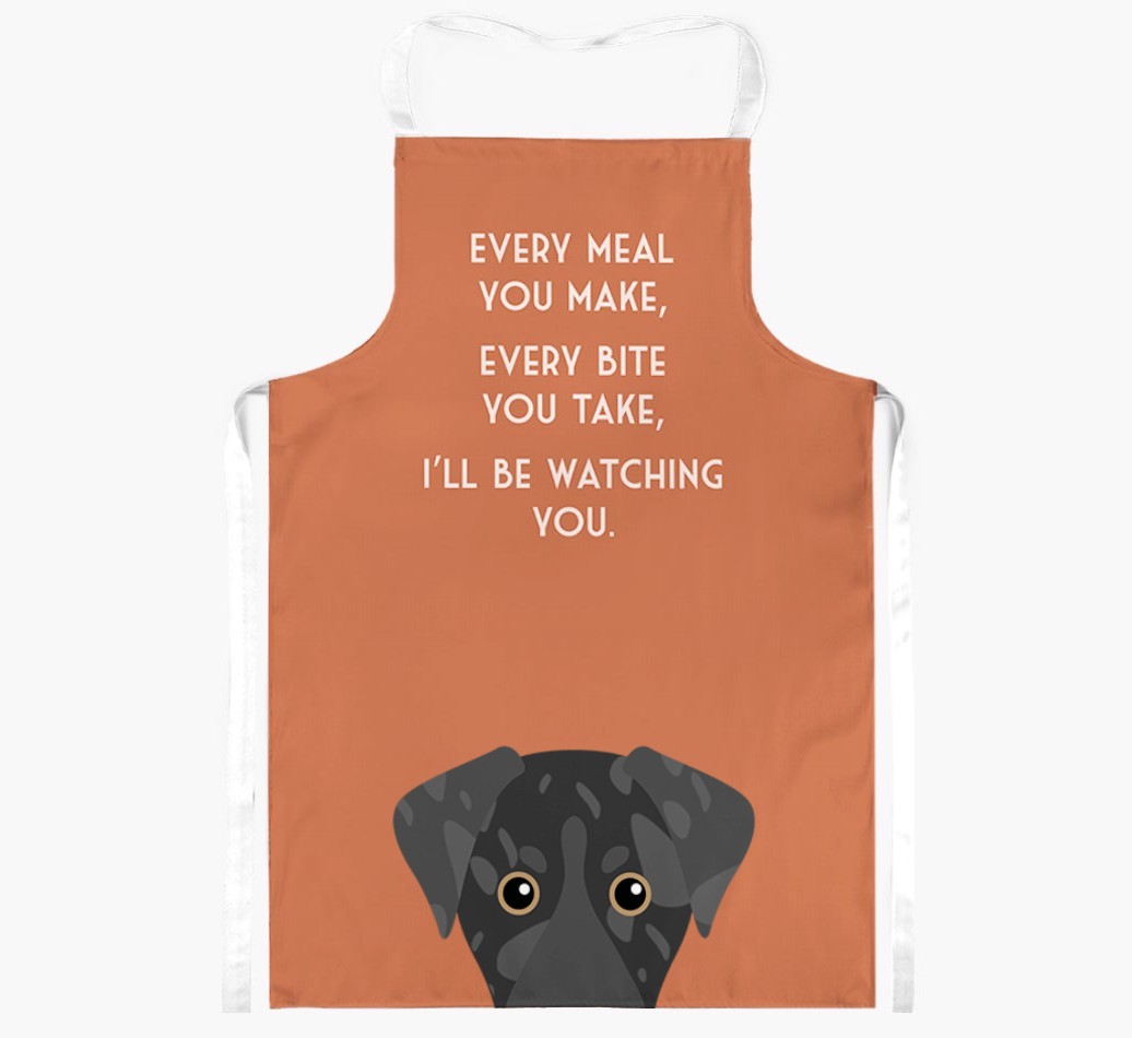 I'll Be Watching You: Personalised {breedFullName} Apron
