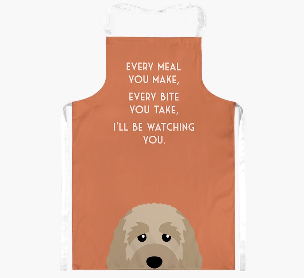 I'll Be Watching You: Personalised {breedFullName} Apron