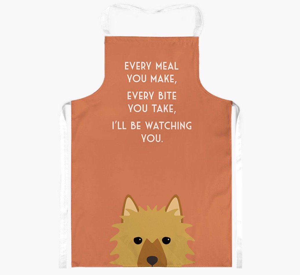 I'll Be Watching You: Personalised {breedFullName} Apron